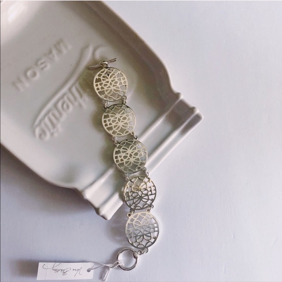 Vera Bradley Jewelry - ♦️ Vera Bradley | Silver Filigree Toggle Bracelet